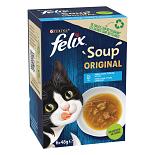 Felix Kattenvoer Soup Vis Selectie 6 x 48 gr