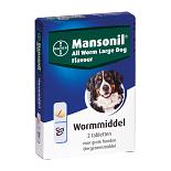 Mansonil All Worm tabletten large hond 2 st