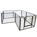 Prime Line Playpen puppyren Black 8 Panelen