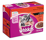 Whiskas kattenvoer Junior Vlees in Saus <br>12 x 100 gr