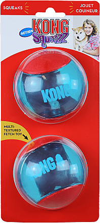 Kong Squeez Action bal 2 st