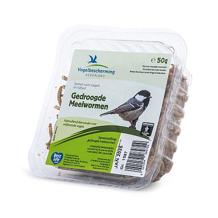 Vogelbescherming Nederland meelwormen 50 gr