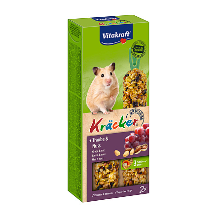 Vitakraft Kräcker Original hamster - druif en noot 2 st