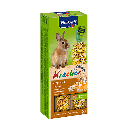 Vitakraft Kräcker Original konijn - popcorn en honing 2 st