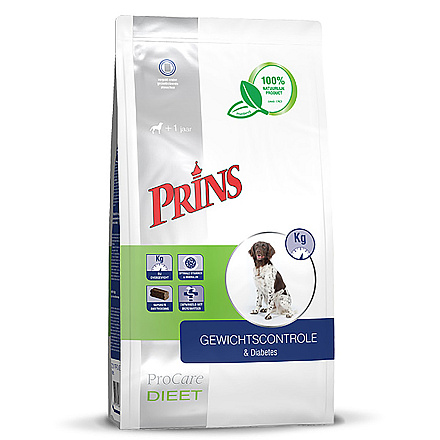 Prins Hondenvoer ProCare Veterinary Diet Pressed Weight Reduction & Diabetic 15 kg